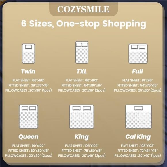 Full Size Sheet Set - 4 Piece Silky Soft Breathable Bed Sheet & Pillowcase Set - Picture 7 of 8